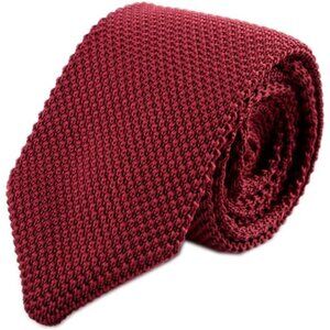 Men's Skinny Knit Tie Vintage Mixed Pattern Casual 2.4" Necktie - Various Design